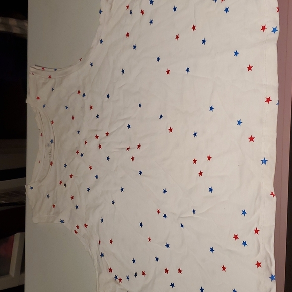 Red and Blue Star 4th of July Tank Slightly Cropped - Picture 1 of 4